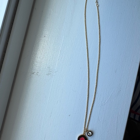 Kate Spade Gold and Pink Pendant Necklace - Picture 2 of 3